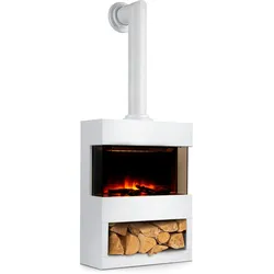 KlarsteinZermatt Elektrischer Kamin 900/1800W Thermostat FlammenillusionWeiß