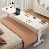Bettschreibtisch über dem Bett, Tisch mit Rollen, Betttisch über dem Bett, Schreibtisch über dem Bett, Tisch, mobiler Schreibtisch, Betttisch mit Rollen, Computertisch für Bett, Betttisch
