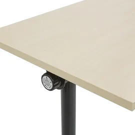 Beliani Zusammenklappbarer Schreibtisch Cavi 160 cm) 60 cm mit Rädern
