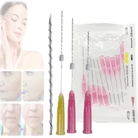 PDO Fäden Mono Screw 40Pcs PDO Threads Fadenlifting für unterschiedliche Gesichts- und Körperbereiche (29G*38MM)