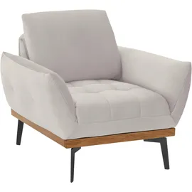 exxpo - sofa fashion Sessel Palic Bezugstoff beige 92 x 87 x 95 cm mit Rückenverstellung