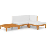 vidaXL 4-tlg Garten-Lounge-Set mit Kissen Massivholz Akazie