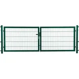 jungelmar Doppeltor 300 x 160 cm Grün/Metall