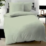 KAEPPEL Uni Mako-Satin jade 200 x 200 cm + 2 x 80 x 80 cm