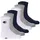 Champion Kinder Socken, 6er Pack - Crew Socken, einfarbig, Blau/Weiß/Grau 27-30