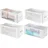 mDesign Aufbewahrungsbox 4er Set  transparent