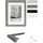 walther + design Bilderrahmen Construction Silber 21x29,7 cm 3er Set