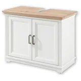 Sconto Waschbeckenunterschrank Weiß, - 83 x 66 x 43 cm Made in EU, stehend, Badezimmer, Badezimmerschränke, Waschbeckenunterschränke
