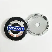 KOUNNENA 4 Stück Radnabenkappen Nabendeckel Felgendeckel Felgenkappen Radnabenabdeckung Radkappen 60mm für Volvo S40 S60L S80L XC60 XC90