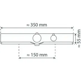 Schütte OCEAN Duschthermostat mit Ablage für 1 Verbraucher Chrom/Weiß 60535