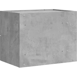 vidaXL Wand-Nachttisch Betongrau 45x30x35 cm