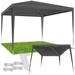 tectake® Pavillon, 3 x 3 m, mit UV-Schutz, wasserdicht