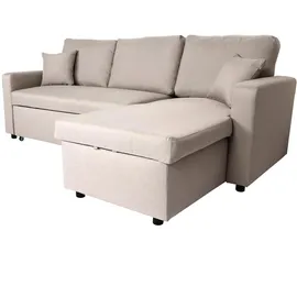 Mendler Eckcouch 4-sitzig Beige