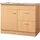 kochstation Spülenschrank KS-Elster 100 x 60 x 85 cm Braun