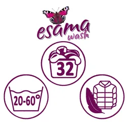 Esama Daunenwaschmittel 2x1L Wäschebalsam, Lang Rückfettend, SWISS MADE ES00002-06