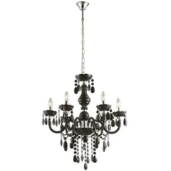 LED Design Kronleuchter in schwarz CUIMBRA