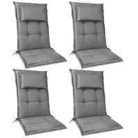Beautissu HighLux HL Hochlehner 120x52x7cm Hellgrau