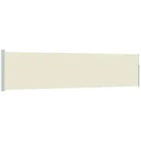 vidaXL Seitenmarkise 120 x 500 cm Weiß Polyester
