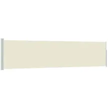 vidaXL Seitenmarkise 120 x 500 cm Weiß Polyester