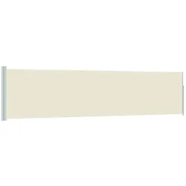 vidaXL Seitenmarkise 120 x 500 cm Weiß Polyester