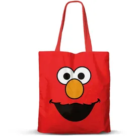 Karactermania Elmo Face Einkaufstasche Rot 33 x 40 cm