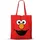 Karactermania Elmo Face Einkaufstasche Rot 33 x 40 cm