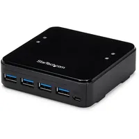 Startech USB 3.0 Sharing Switch 4x4 für Peripheriegeräte - USB Umschalter für Mac / Windows / Linux - 4 Port USB 3.0 Switch