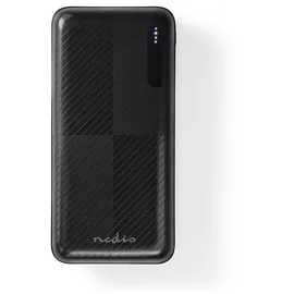 Nedis 20000 mAh, Lithium Polymer (LiPo), 3,7 V, 18 W, Schwarz