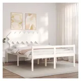 vidaXL Seniorenbett 140 x 200 cm Weiß