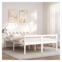 vidaXL Seniorenbett 140 x 200 cm Weiß