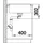 Blanco Axia III 5 S links Einbau von Oben vulkangrau Handbetätigung 915 x 510 mm