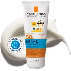 La Roche Posay Anthelios Sonnenmilch für Kinder LSF 50+: Effektiver Sonnenschutz mit Mexoryl 400 Filtertechnologie und Antioxidantien + Lipikar Baume Ap+M Körperbalsam Mini  Gratis