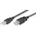 ewent Kabel USB 2.0 Typ A/Stecker auf A/weiblich, doppelt geschirmt AWG 28 in Kupfer, Rata-Übertragungsrate bis 480 Mbit, Schwarz 1.00 m schwarz