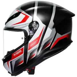 AGV K6 S Karve Integralhelm - Matt Schwarz/Weiß/Rot / M