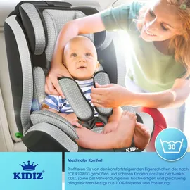 Kidiz Autokindersitz schwarz/grau