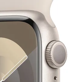 Apple Watch Series 9 GPS 41 mm Aluminiumgehäuse polarstern, Sportarmband polarstern M/L