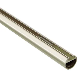 GARDINIA Gardinenstange mit Innenlauf Chicago 20 mm edelstahl-optik 160 cm