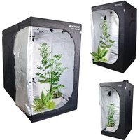 Mobiclinic®, Growzelt, Indoor, Premium Mylar 97% reflektierend, Hydroponisches System, Growbox, Wasserdicht, Herausnehmbarer Boden, Dickes Nylongewebe, Stabile Struktur, Grow Tent