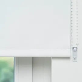 LIEDECO Seitenzugrollo Uni 82 x 180 cm verdunkelnd weiß