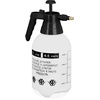 Drucksprüher 2 Liter, einstellbare Messingdüse, Wasser & Unkrautvernichter, Sprühflasche Garten, weiß/schwarz