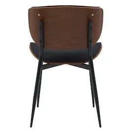 CLP Stuhl Enid mit Rückenlehne und Polsterung I Sessel mit Kunstleder- oder Stoffbezug I Komfortabler Esszimmerstuhl