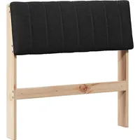 VidaXL Garderobe Gepolstertes Kopfteil 75 cm Kiefer Schwarz