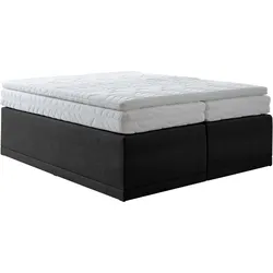 Boxspringbett, schwarz, B:180cm L:200cm, WESTFALIA SCHLAFKOMFORT, Komplettbetten