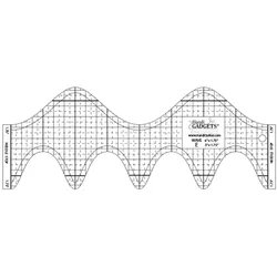 Handi Quilter Wave E Ruler 6 und 3 inch