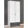Rauch Rasa 85 x 188 x 52 cm weiß/graumetallic