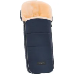 Werner Christ Baby Lammfell-Fußsack Flims, blau