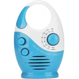 Ahlsen Wasserdichtes Duschradio, Tragbarer Am/fm-lautsprecher Mit Einstellbarer Lautstärke, Tragegriff, Mini-batterieradio Für Bad, Küche Und Outdoor-nutzung