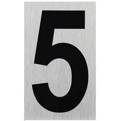 ProPlus SF_972104 Aluminium Türschild "5" 100x60mm Tür Schild