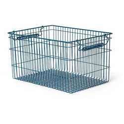 Ferm Living - Cala Stackable Aufbewahrung Set of 2 Dunkel Blue - cm - 36.2 cm - 20.2 cm