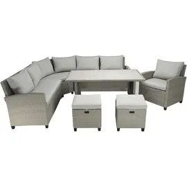 Konifera Keros Premium XL Loungeset grau